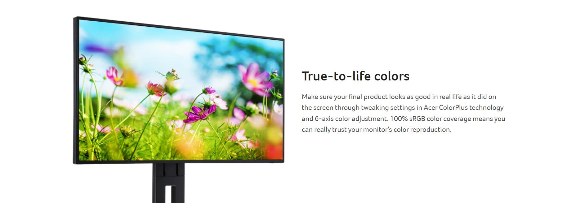 【Acer】WQHD 27インチ 75Hz IPSパネル VG270U Acer Nitro VG270U 27